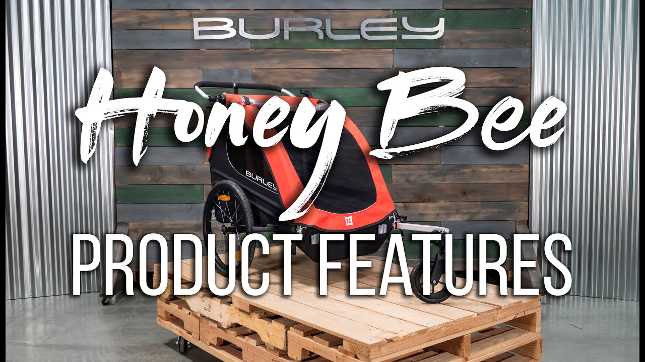 Burley Honey Bee двойно ремарке за велосипед червено BU-949209