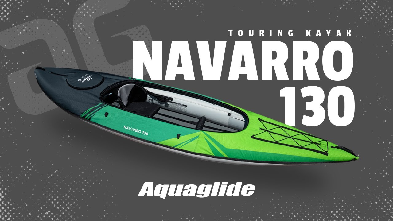 Aquaglide Navarro 130 green 584119109 Надуваем каяк за 1 човек