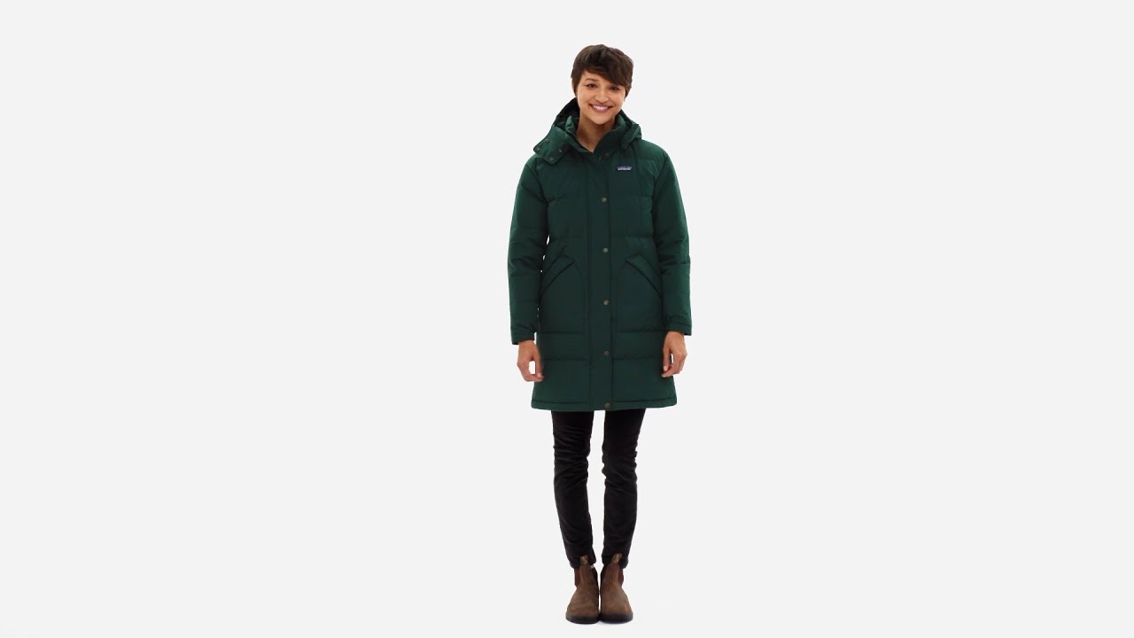 Дамски панталон Patagonia Downdrift Parka nouveau green