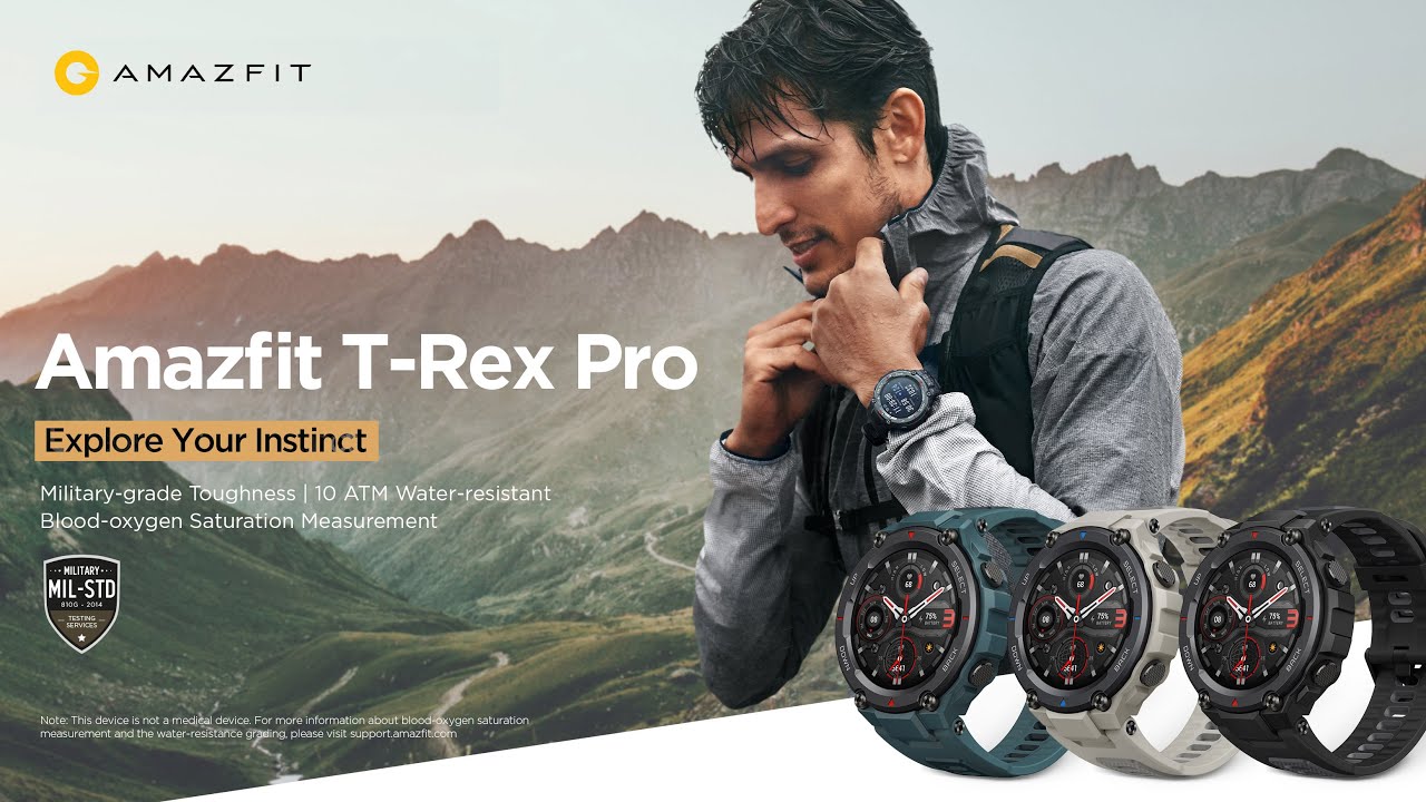 Amazfit T-Rex PRO часовник син W2013OV2N