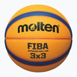 Баскетболен кош Molten B33T5000 FIBA 3x3 жълто/синьо размер 3
