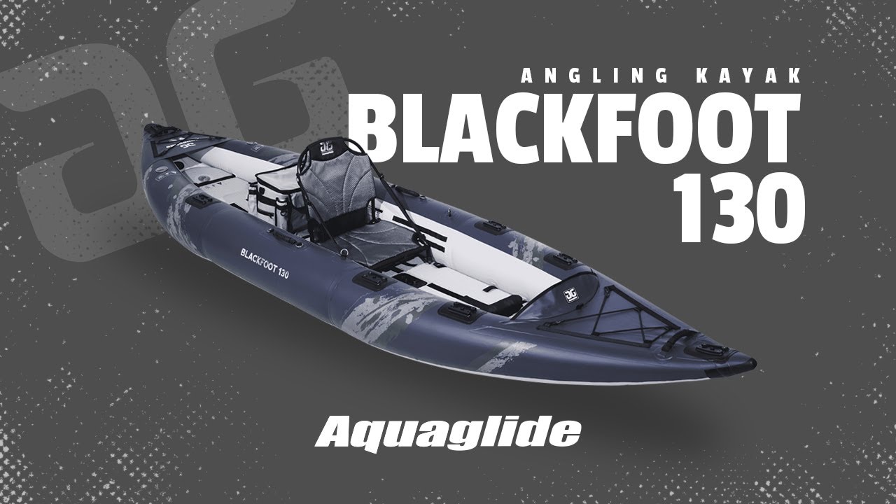 Aquaglide Blackfoot Angler 130 grey 584121103 Надуваем каяк за 2 човека