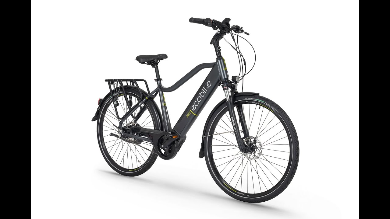 Ecobike MX300 LG електрически велосипед черен 1010307