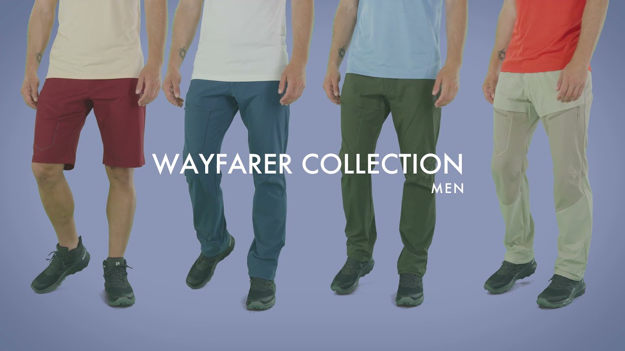 Мъжки панталони за трекинг Salomon Wayfarer Zip Off green LC1741100