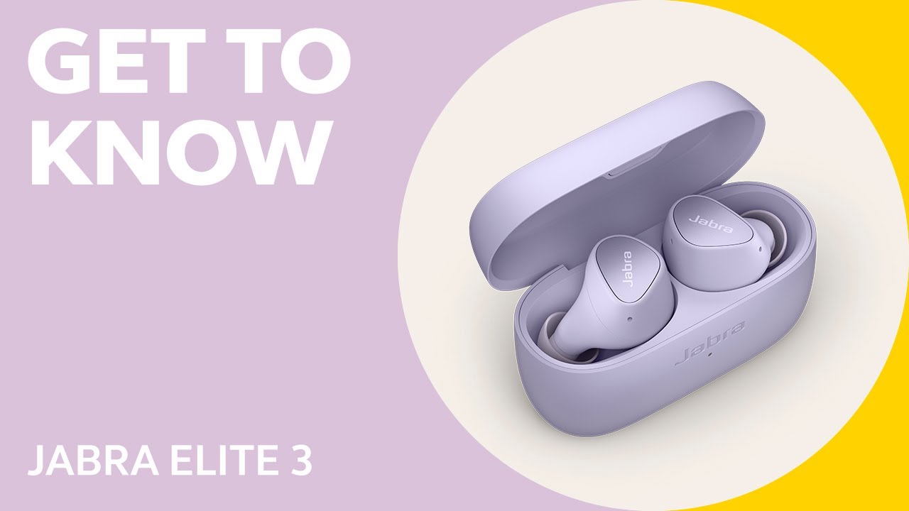 Jabra Elite 3 безжични слушалки люляк