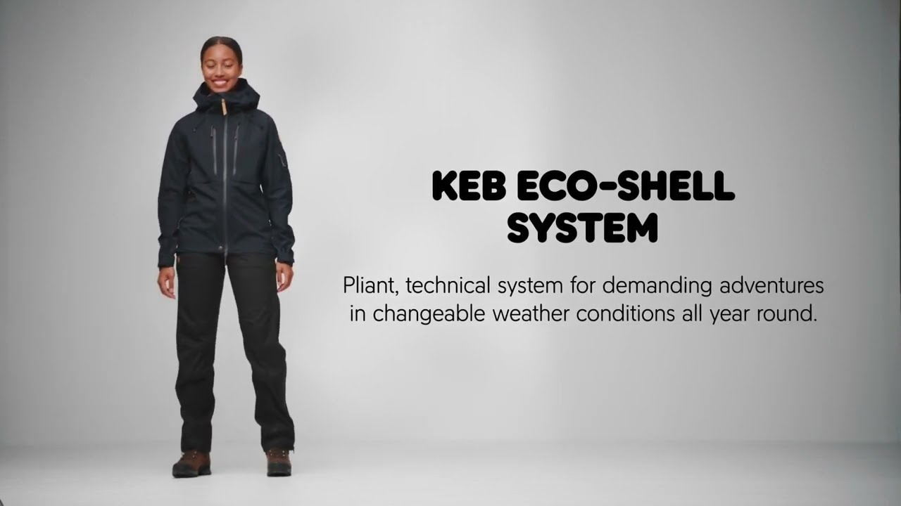 Мъжко дъждобранно яке Fjällräven Keb Eco-Shell black F82411