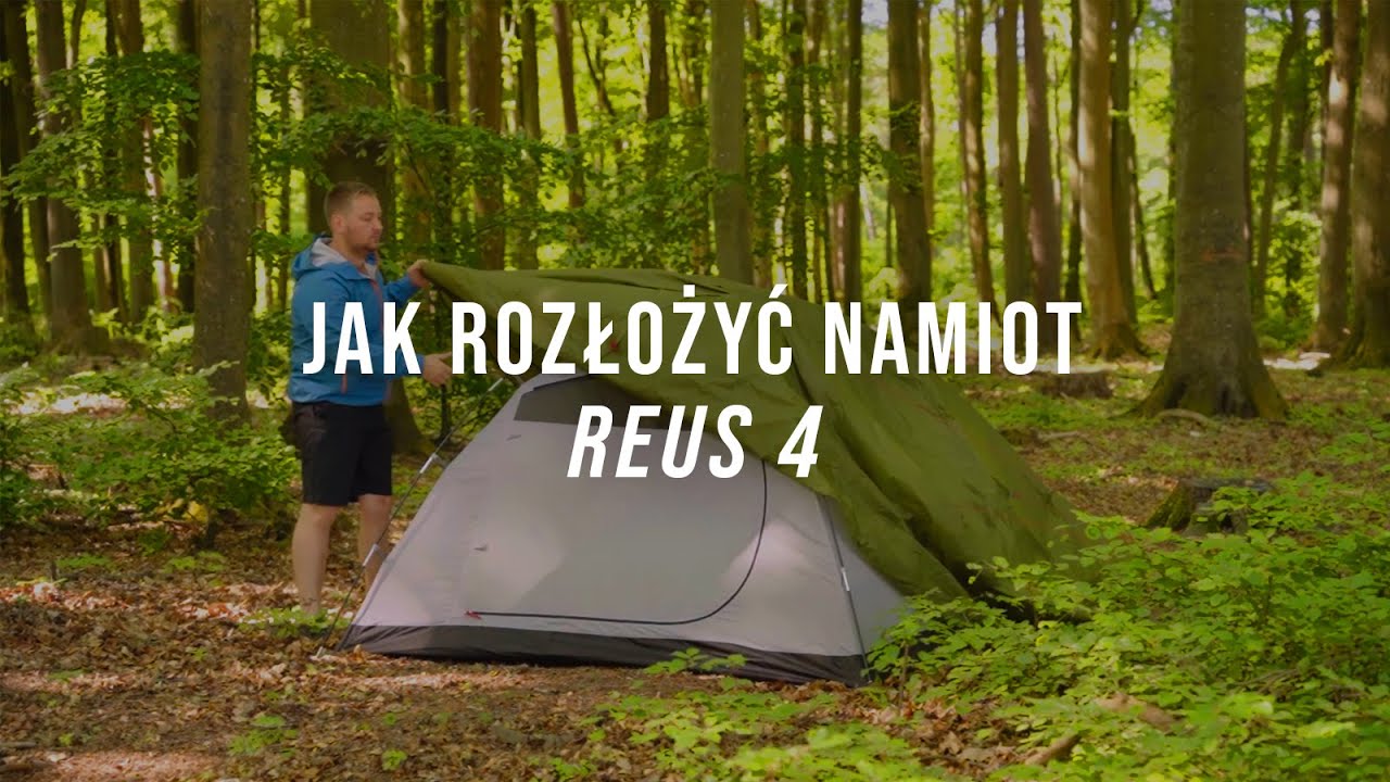 Alpinus Reus 4 туристическа палатка за 4 човека зелена
